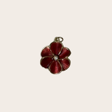 Red Flower with Diamond