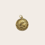 Mid Coin Medallion cz Charm