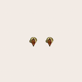 Orange Horse Eye Studs