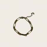Charm Bar Bracelet Style - Chunky Rectangle and Circle Link