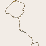 Classy Diamonds Hand Chain by M Bali - stainless steel jewelry