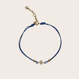 Clover Navy Bracelet – 6" + 2" Stainless steel jewelry by M•Bali the Shop