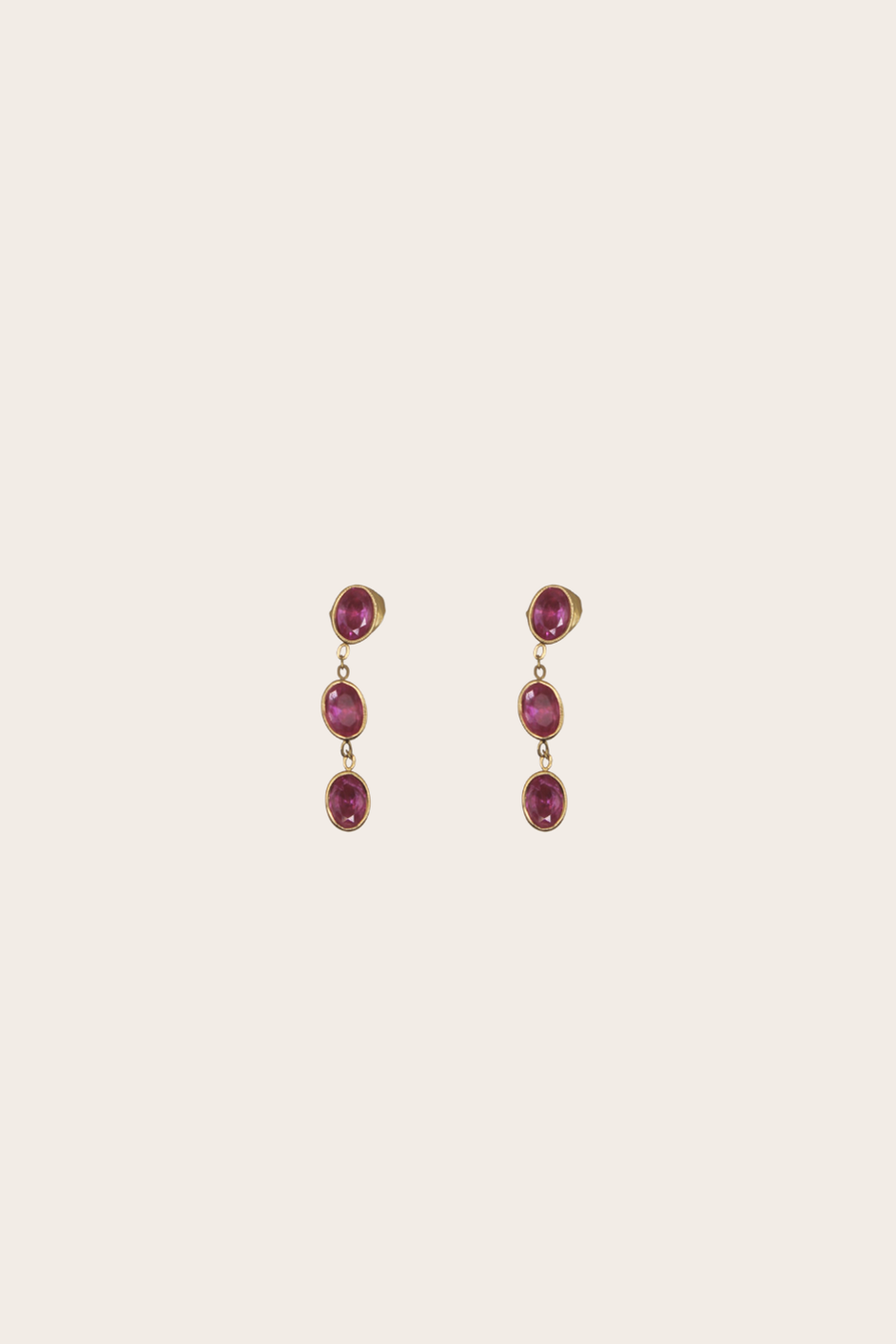 Isabela Earrings featuring pink and jewel-tone drop accents