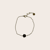 Black Flower Bracelet