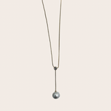 Diamond Pearl Lariat Chain