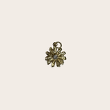 Golden Petals Diamond Flower Charm