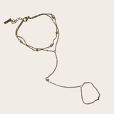 Golden Dainty Pearl Hand Chain