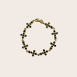 Black Diamond Cross Bracelet