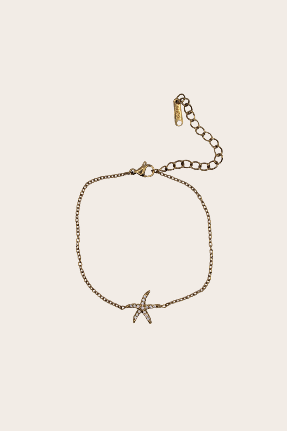 Starfish Bracelet featuring a delicate chain with a starfish charm