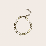 Charm Bar Bracelet Style - Rectangle Vintage Link