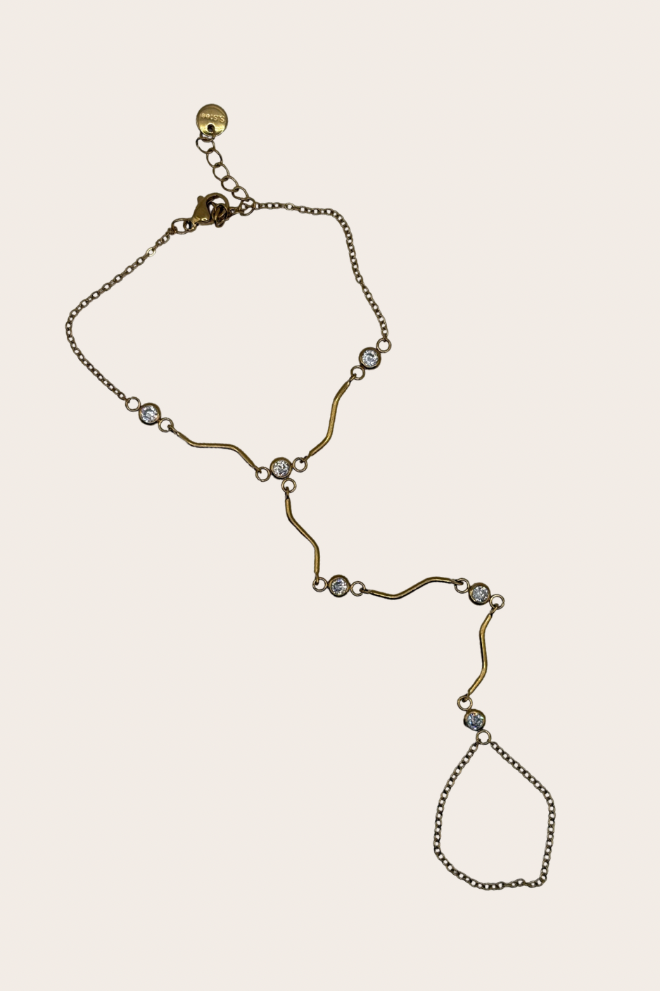Lúa delicate celestial-inspired stainless steel hand chain