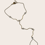 Lúa delicate celestial-inspired stainless steel hand chain