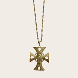 Big Virgin Cross Necklace