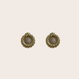 Round cz Earrings