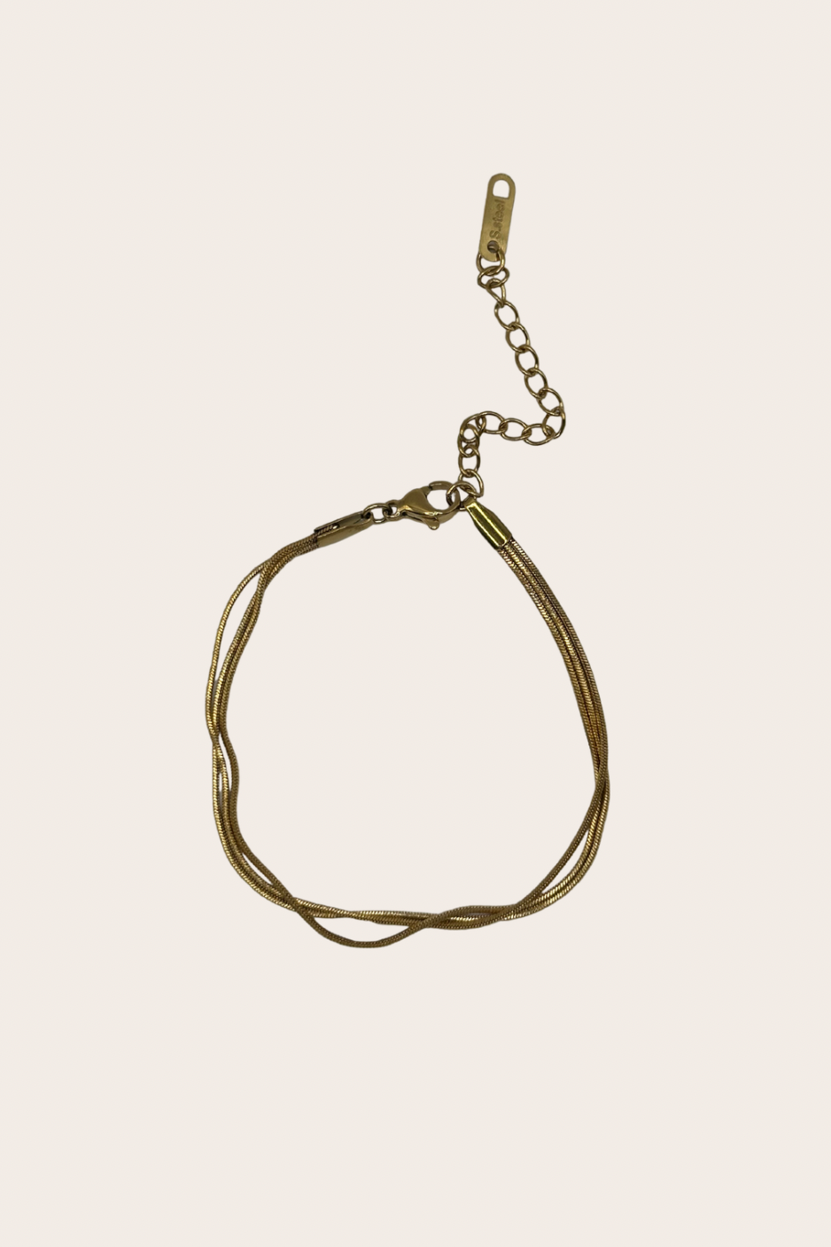 Dainty Triple Golden Bracelet – 6" + 2" Stainless steel jewelry by M•Bali the Shop