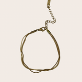 Dainty Triple Golden Bracelet – 6" + 2" Stainless steel jewelry by M•Bali the Shop