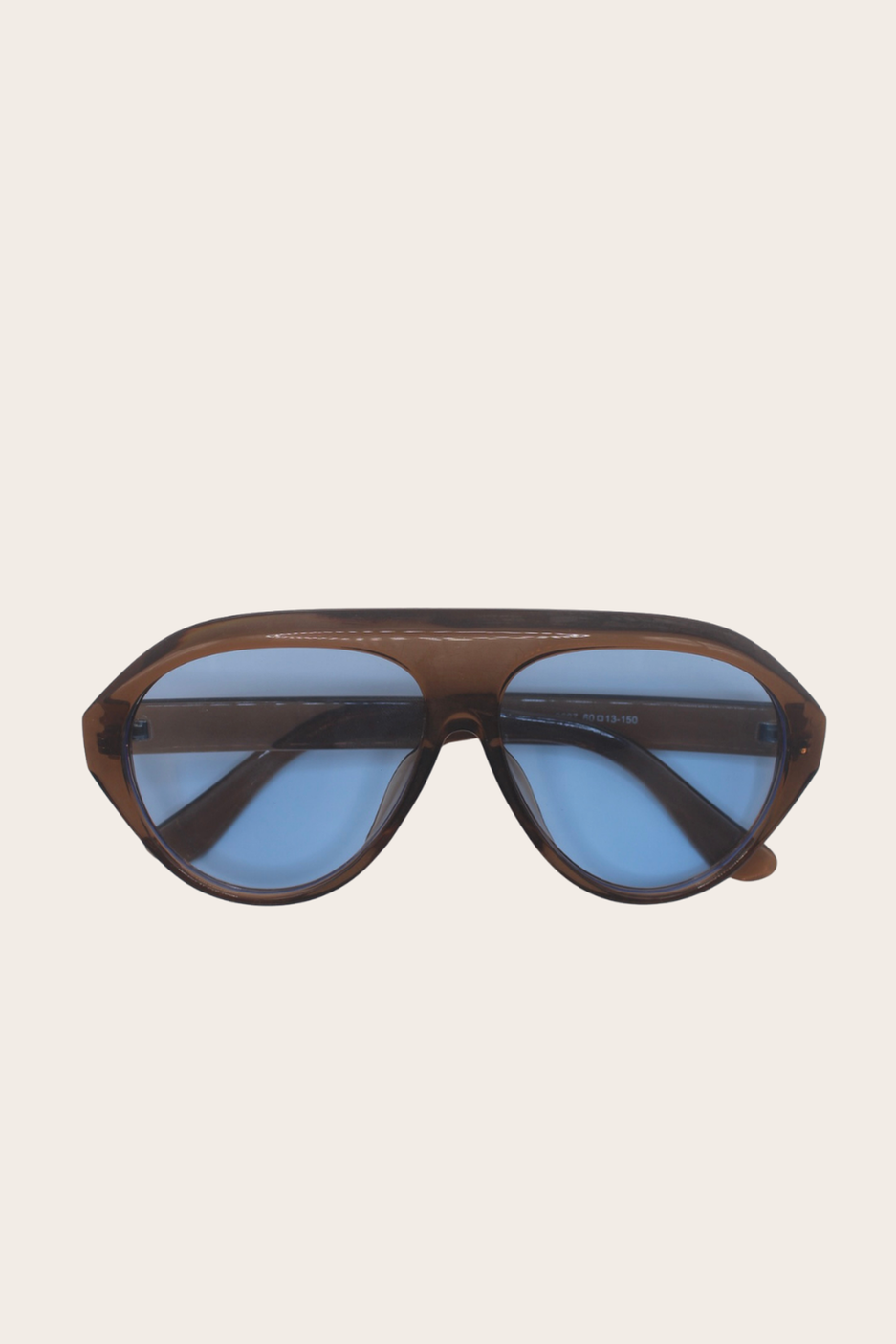 Savannah Brown Sunglasses featuring a slim black cat-eye frame with brown lenses