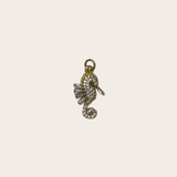 Diamonds Seahorse Charm
