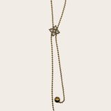 Diamond Clover Lariat by M Bali - stainless steel jewelry