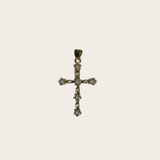Dainty Pearls cz Cross Charm