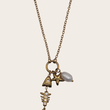 Starfish, Pearl & Fish Necklace