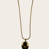 Coffee Diamond Golden Necklace jewelry by M Bali