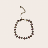 Pink and Clear Crystals Bracelet