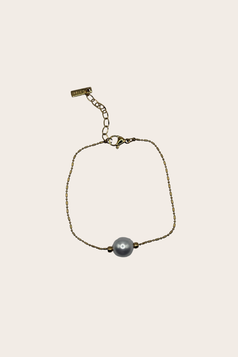 Dainty Pearl Bracelet, gold and pearl white bracelet with delicate pearl accents along a fine chain