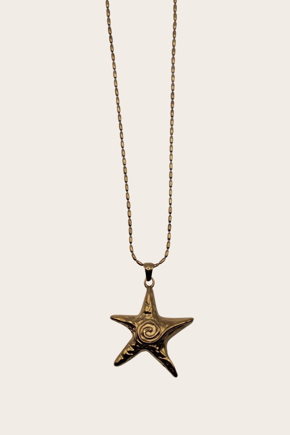 Retro Starfish Necklace featuring a starfish pendant