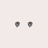 Clear Heart Studs