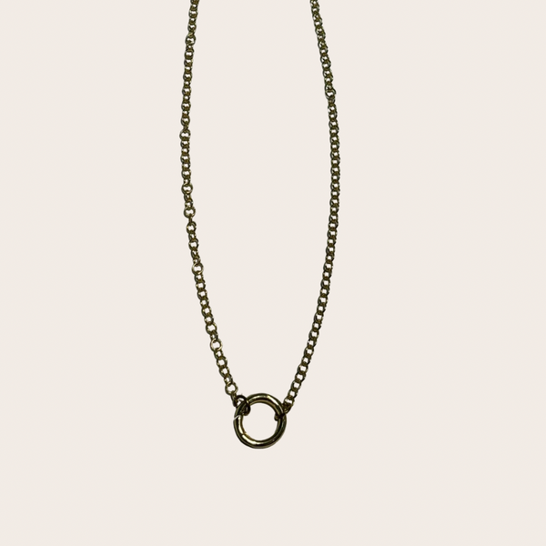 Charm Bar Chain Style - Circle Clasp Link