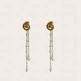 Summer Swirls Pearls Earrings