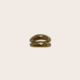 Golden Chunky Double Ring