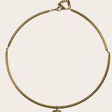 Regina Diamond Bangle Necklace by M Bali - stainless steel jewelry