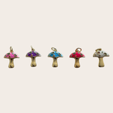 Retro Color Mushroom Charm