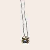 White Crab Necklace