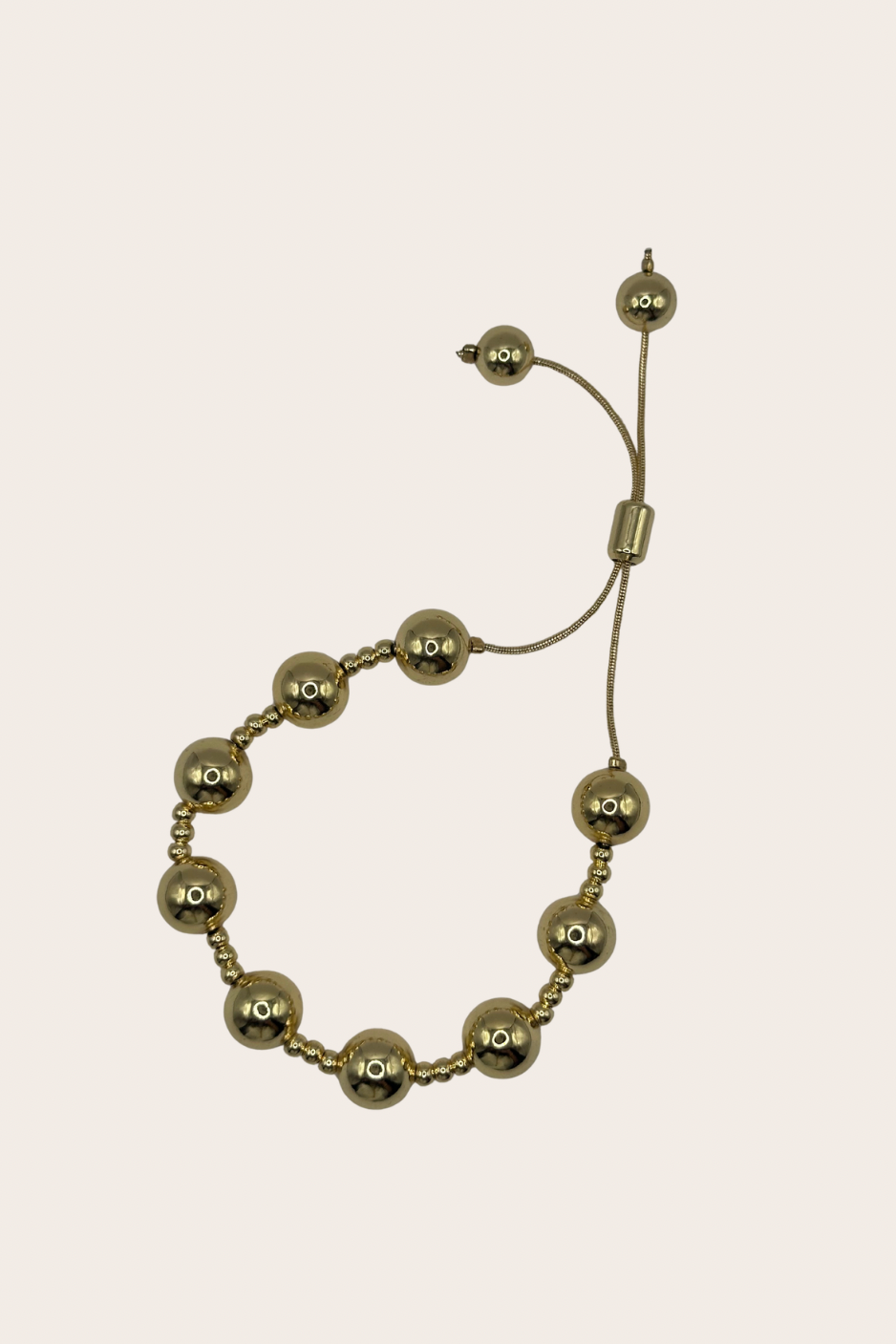 Classy Beaded Bracelet – Adjustable Gold plated jewelry by M•Bali the Shop