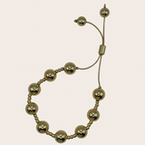 Classy Beaded Bracelet – Adjustable Gold plated jewelry by M•Bali the Shop