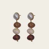 Amber Pearl Earrings