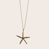 Golden Long Starfish Chain