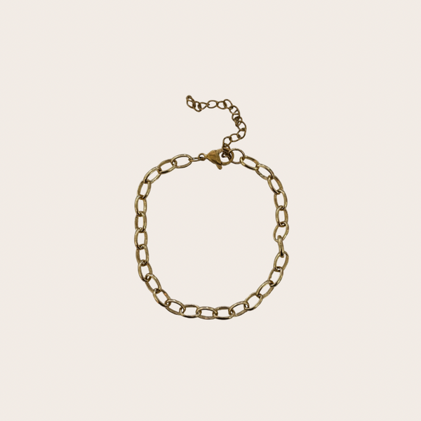 Charm Bar Bracelet Style - Oval Link