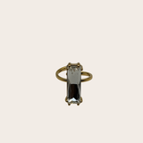 Rectangle Diamond Ring by M Bali - stainless steel jewelry