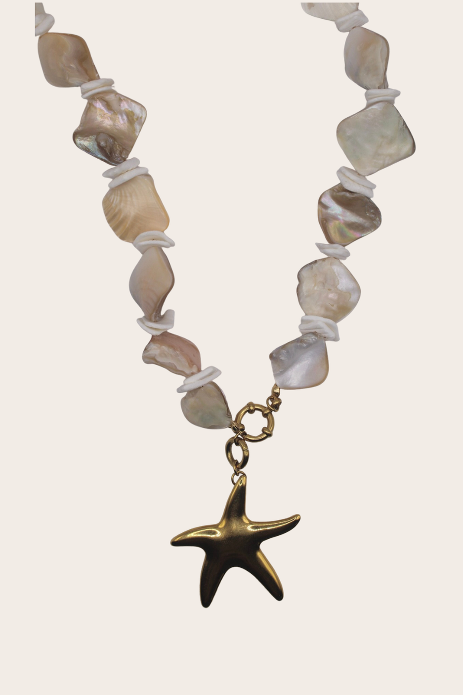 Ocean Pearls Starfish Chain with pearl-inspired accents and starfish detail