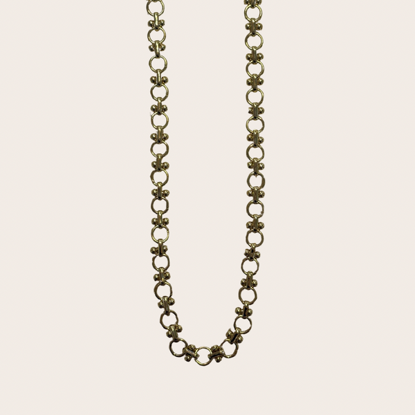 Charm Bar Chain Style - Round Vintage Link