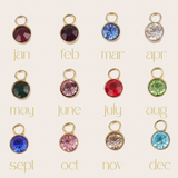 Permanent Jewelry Birthstone Stainless Steel Charm