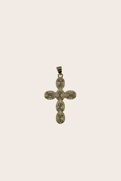 Classy Diamonds Cross Charm
