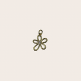 Open Diamond Flower Charm