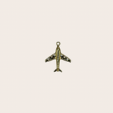 Mid Diamonds Airplane Charm