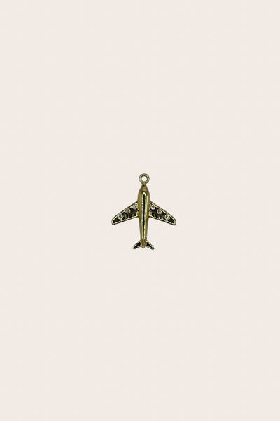 Mid Diamonds Airplane Charm