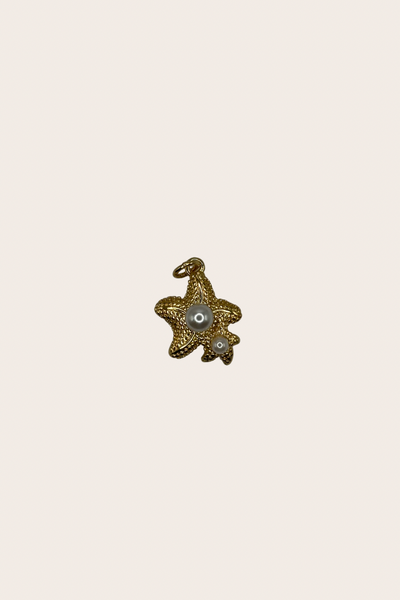 Double Pearl Starfish Charm